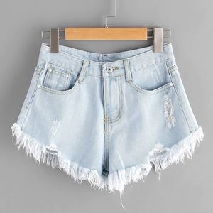 Plus size jean shorts